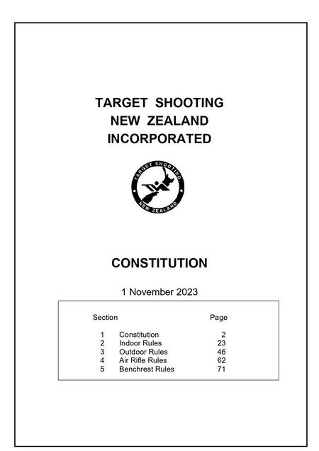 Buy TSNZ Constitution and Rules in NZ. 